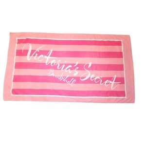 Victoria's Secret Women's Bombshell 100% Cotton Pink Striped Towel